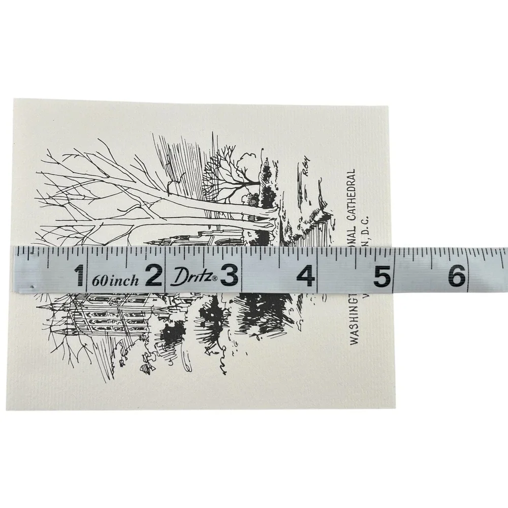 Richard Guy Washington National Cathedral Note Cards Set of 12 Sketch Art D.C.